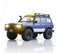 EAZYRC FMS FCX10 1/10 RC Crawler LC80 Pro-Official Toyota Licensed,High-Performance RC Rock Crawler 4X4,Two Speed Transmission,Metal Chassis,Realistic LED Lights,2.4GHz RC Car for Adults (BLUE)