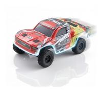 EAZYRC FMS FSC24 Chaser 1/24 RC Car 4X4 Off-Road High-Speed Short-Course Truck, 2 Speed Transmission, Brushless-Ready and 30-Minute Runtime，2.4GHz Electric Vehicle Toys Gifts for Adults (RED)