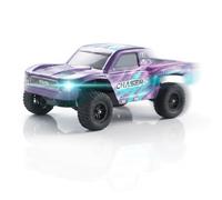 EAZYRC FMS FSC24 Chaser 1/24 RC Car 4X4 Off-Road High-Speed Short-Course Truck, 2 Speed Transmission, Brushless-Ready and 30-Minute Runtime,2.4GHz Electric Vehicle Toys Gifts for Adults (PURPLE)