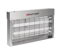 Eazyzap FP984 Energy Efficient LED Fly and Insect Pest Killer | 100m² Coverage | Durable Rust Resistant Stainless Steel | Eco Bulbs: 2 x 7 Watt | Spare Bulb AJ637