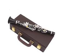 Eb 17 Keys Clarinet Ebony Wood Clarinet Silver Plated Key E Flat Sweet Tone Beginner Clarinet (Color : Light Grey)