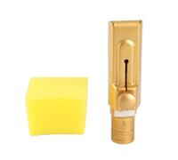Eb Alto Sax Mouthpiece with Sliding Cover, Brass 6C Metal Saxophone Mouthpiece Replacement for Beginners and Professionals, Bright Focused Tone and Powerful Volume for