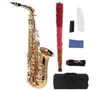 Eb Alto Saxophone Brass E Flat Engraved Pattern Saxophone With 802 Key Type Woodwind Instrument Saxophone for Student (Color : 01)