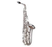 Eb Alto Saxophone Brass Lacquered Gold E Flat Sax Woodwind Instrument (Color : Silver)