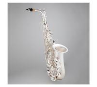 Eb Alto Saxophone Brass Silver Plated E Flat Sax Woodwind Instrument With Leather Case Mouthpiece Reeds Saxophone for Student