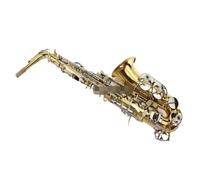Eb Alto Saxophone Gold Body And Silver Key Alto Sax Professional Instruments With Mouthpiece Case Gloves