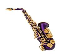 Eb Alto Saxophone Matte Black Red Blue Purple Plated Carved Surface E Flat Instrument Sax With Case(Purple)
