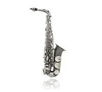 Eb Alto Saxophone Professional Woodwind Instrument Black Nickel Sax With Case Strap Mouthpiece Instrument Accessories (Color : Bk Nickel Plated)