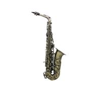 Eb Alto Saxophone Professional Woodwind Instrument Black Nickel Sax With Case Strap Mouthpiece Instrument Accessories (Color : Cyan Antique)