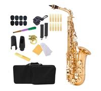 Eb Alto Saxophone Quality Brass Gold Lacquer E Flat Alto Sax Woodwind Instrument With Carrying Case And Accessories