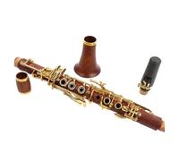 Eb Clarinet Set - Professional and Student Woodwind Instrument with Accessories for All Skill Levels(Gold)