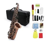 Eb E-flat Alto Saxophone Professional Red Bronze Bend Sax Key Carve Pattern With Case Sax Accessory