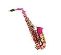 Eb Rose Gold Alto Saxophone Set With Guitar Bag Mouthpiece Cleaning Brush And Other Accessories Beginner Saxophone(Saxophone set 3)