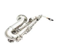 Eb Silver Key Alto Saxophone Set Woodwind Instruments Including Carrying Case Mouthpiece Cleaning Brush Accessories Beginner Saxophone