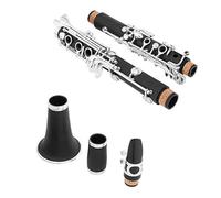 Eb Tone 17 Keys Clarinet Bakelite Body Nickel Plated Keys Clarinet With Carrying Case And Accessories Clarinet Kit