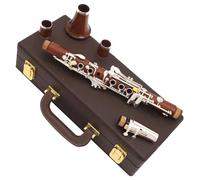Eb Tone 18 Keys Professional Clarinet Rosewood Body Silver Plated Keys Clarinet With Hard Case Clarinet Kit