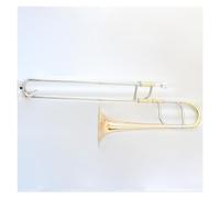 Eb Tone Phosphorus Copper Gold Lacquer Performance Tenor Trombone With Gold Brass Bell Trombone for Beginner
