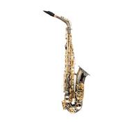 Eb Tune Alto Saxophone Brass Black Nickel Gold Abalone Button Alto Sax Musical Instrument With Mouthpiece Case