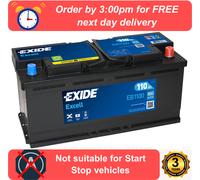 EB1100 EXIDE Excell Car Battery 020 Type Land Rover Range Rover 3.0 Td6 MK3 L322