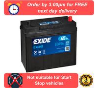 EB456 EXIDE Excell Car Battery 154 Type Honda Civic 1.8 I-VTEC MK 9 (2012-2017)