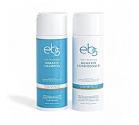 eb5 Keratin Hair Thickening Shampoo & Conditioner | Made with Natural Ingredients like Aloe Vera, Coconut Oil | For Thinning Hair | Free of Sulfate Parabens | Fragrance & Cruelty Free - 8 FlOz(250 Ml)