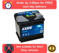 EB500 EXIDE Excell Car Battery 012 Type Volkswagen Polo 1.2 MK4 9N3 2005-2010