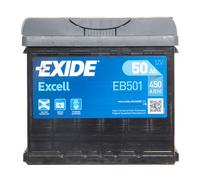 Car Battery EB501 Exide Excell 12V 50Ah 450CCA Type 077