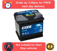 EB501 EXIDE Excell Car Battery 077 Type 3 Years Warranty