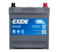 Exide EB504 Excell 008 12V Car Battery 3 Year Guarantee 50AH 360CCA 0/1