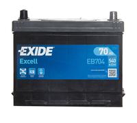 068 Car Battery Exide EB704 12V 70Ah 540CCA - Yuasa YBX3068 Equivalent