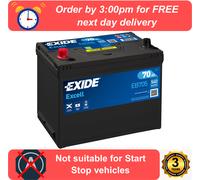EB705 EXIDE Excell Car Battery 069 Type 3 Years Warranty Now Shipping to NI
