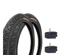 EBA16NED 2 Black Tyres + 2 Air Chambers 16 x 1.75 (44-305) City Bike Children's Bicycle