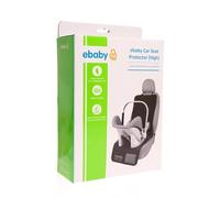 ebaby Car Seat Protector | Baby Kids Car Seat Protectors Waterproof Fits Isofix with Thickest Padding & Padded Cover | Baby Seat Protectors Under Carseat (Black)