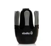 ebaby Universal Stroller Cup Holder | Universal Stroller, Pushchair Cup Holders | Adjustable Bottle Organizer for Bikes, Trolleys,Walkers and Wheelchairs (Black)