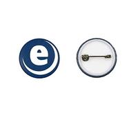 ebadges 25mm Badge Components Set of 250 - Plastic Round Button Blanks with pre-Pinned pin Backs | DIY pins for Badges | Compatible with ebadges Badge Maker Machine