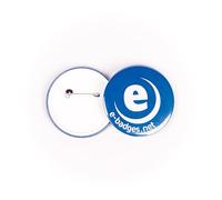 ebadges 38mm Badge Components Set of 250 - Plastic Round Button Blanks with pin Backs | DIY pins for Badges | Compatible with ebadges Badge Maker Machine