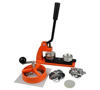 eBadges 38mm Badge Maker Kit with 100 Badge Parts | Metal Button Press Machine with Circle Cutter | Interchangeable Dies 38mm, 45mm, 58mm | DIY Crafts, Custom Designs, Badge Making Projects
