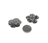 ebadges 38mm Metal Badge Component Set of 250 - Metal Round Button Blanks with pin Backs | DIY pins for Badges | Compatible with ebadges Badge Maker Machine