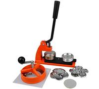 eBadges 45mm Badge Maker Kit with 250 Badge Supplies - Heavy-Duty Metal Button Press Machine with Circle Cutter - Interchangeable Dies for 38mm, 45mm, 58mm - DIY Crafts & Custom Badge Making