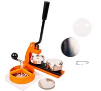 eBadges 58mm Badge Maker Kit with 100 Badges | Metal Button Press & Circle Cutter | Badge Machine with Interchangeable Dies | Make Your Own Badges, Keyrings, Magnets | DIY Crafts & Custom Designs