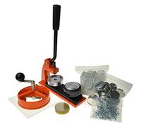 Ebadges 58mm UK Made Professional Metal Badge Maker | Badge Making Kit with 1000 Badges | Badge Machine with Circle Cutter | Interchangeable Dies Available | Make Your Own Badges | Badge Maker Machine
