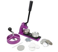 eBadges Badge Making Kit with 100 Badges | 58mm Machine, Metal Button Press, Pin Badge Maker with Circle Cutter | Interchangeable Dies 25, 38, 45, 58mm | DIY Crafts, Custom Designs