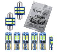 EBAIFUN 16-Pack Ice Blue LED Interior Light Kit Compatible with Toyota 4Runner 2010 2011 2012 2013 2014 2015 2016 2017 2018 2019 2020 2021 Map Dome Vanity Mirror License Plate Bulb Replacement Package