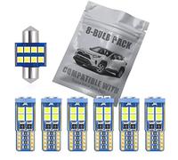 EBAIFUN 8-Pack White LED Interior Map Dome Light Kit for Toyota RAV4