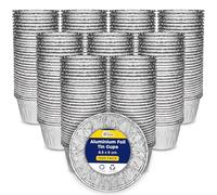 ebake Reusable Aluminium Foil Cupcake Cases - 1500 Pack, 200ml, Silver, for Airfryer, Muffin, Tart, Yorkshire Pudding