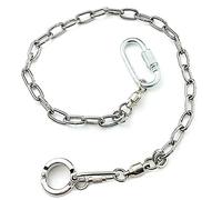 ebamaz Parrot Foot Chain for Small Medium Large Birds Stainless Steel Anklet Ring for Pet Training (NO.15 (14.5mm))