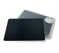 Ebamaz Stainless Steel Metal Business Cards 86X54X0.5mm Plaques Pack of 10PCS (Black,Blanks)