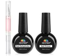 EBANKU 30ml Nail Prep Dehydrator and Primer, Nail Prep Dehydrator for Acrylic and Gel Nail Polish, No lift Primer for UV Gel Professional Bonding Nail Supplies Nail Accessories