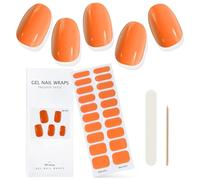 EBANKU Cured Gel Nail Strips - Long Lasting Waterproof Real Polish Wraps Stickers With Cuticle Stick, File, Wipes & Sealing DIY Kit (BSS-0047)