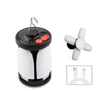 EBayin High Power Solar LED Camping Lantern Rechargeable 4500mAh 1000LM Emergency Power Bank Foldable 6 Light Modes for Camping Fishing